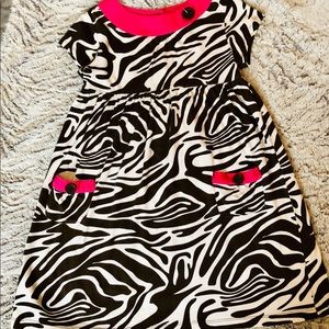 Carters Zebra Dress Girls Size 6X